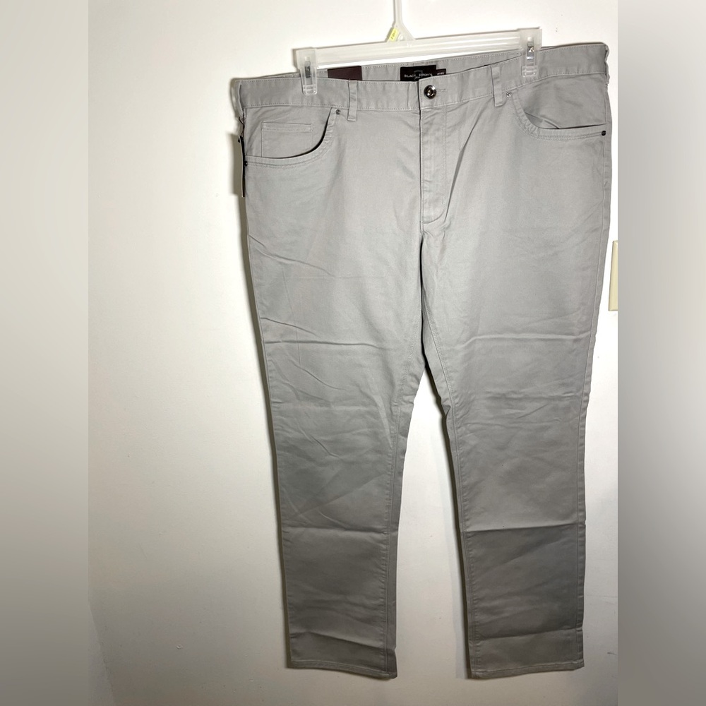 Sz W40/L32 Black Brown 1826 men pants dusty grey with pockets NWT